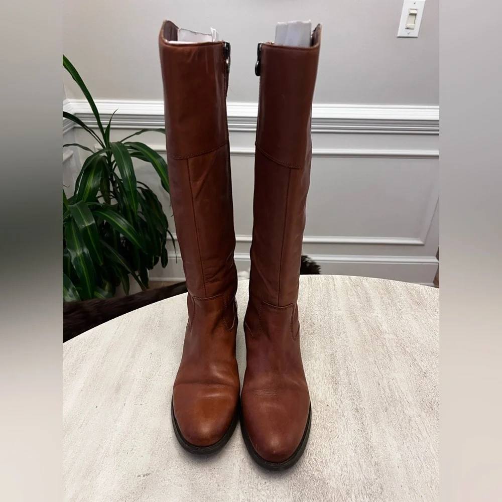 Etienne‎ Aigner Tan Leather Knee-High Boots - Women’s Size 7